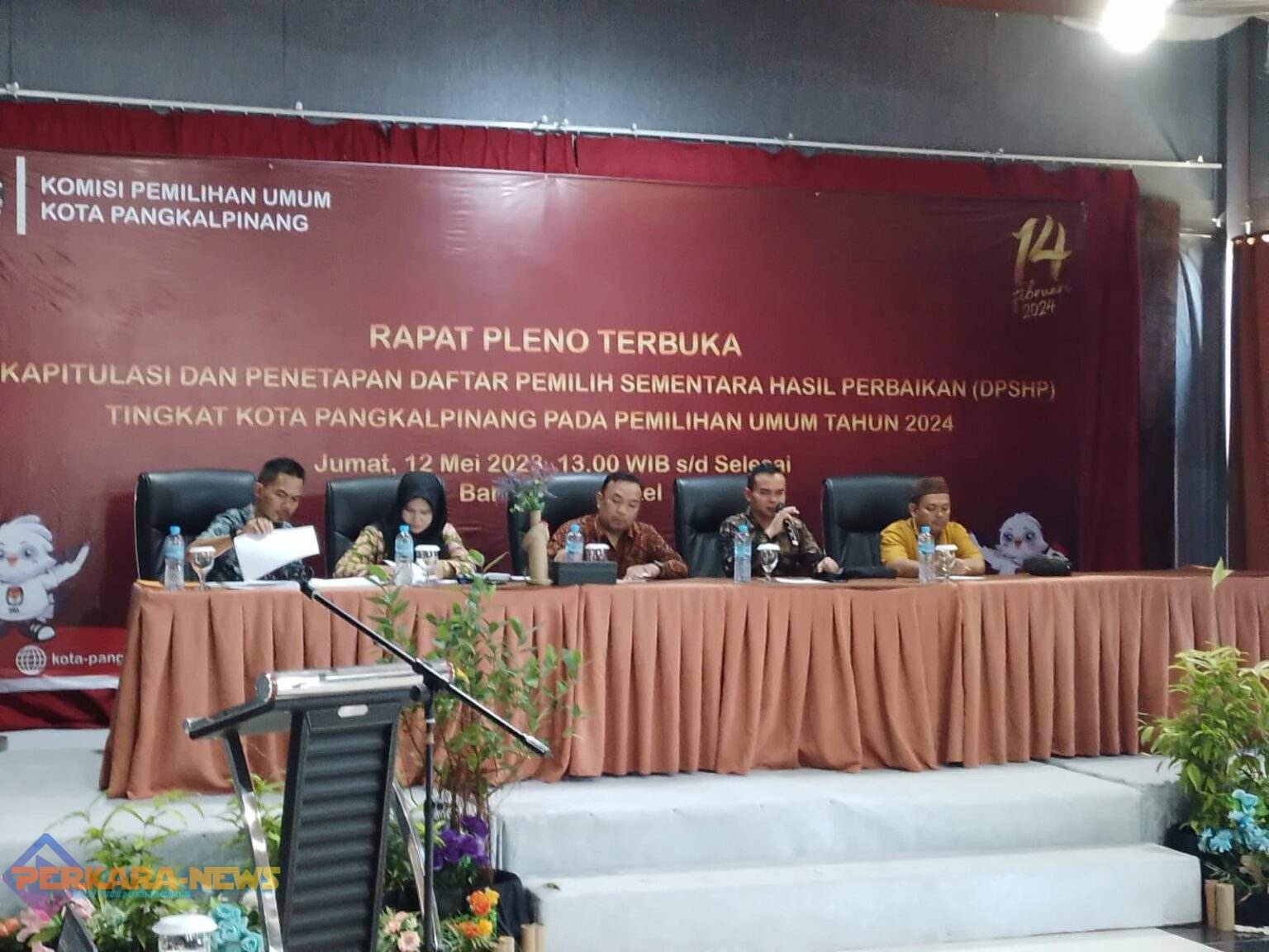 KPU Kota Pangkalpinang Rapat Pleno Terbuka Rekapitulasi Dan Penetapan