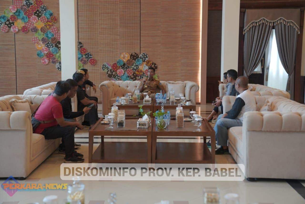 Kunjungi Pj Gubernur Suganda Pengda Jmsi Babel Paparkan Program