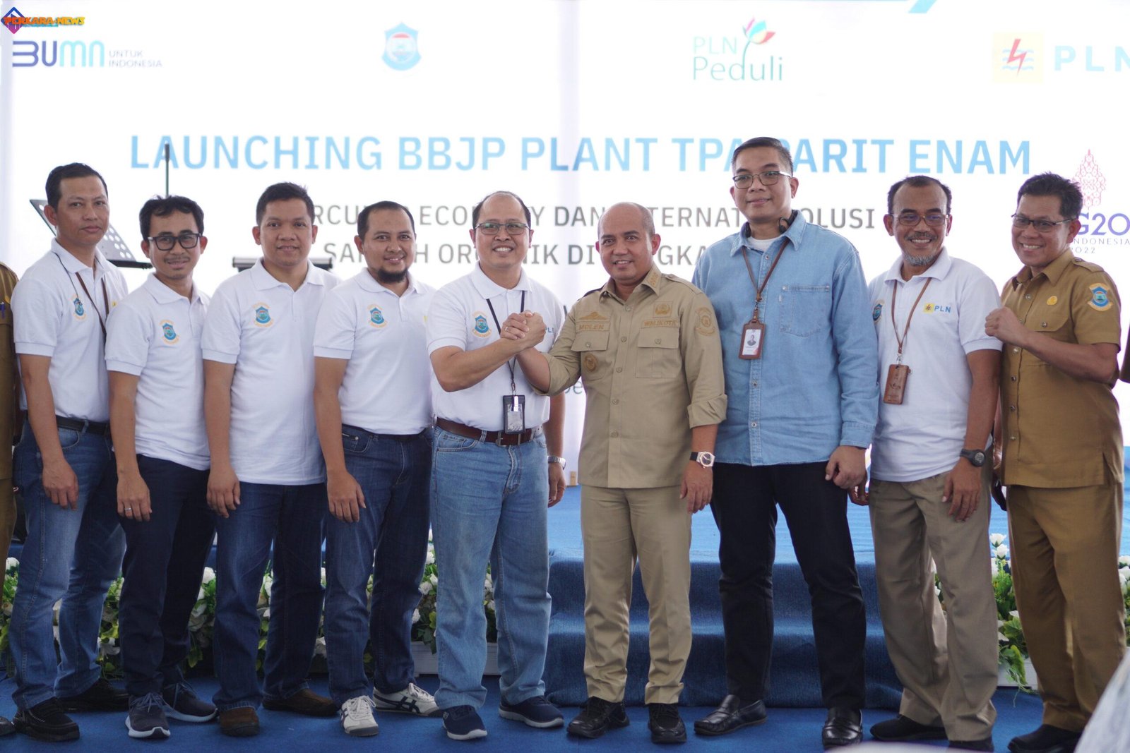 Launching Bahan Bakar Jumputan Padat (BBJP) TPA Parit Enam untuk cofiring PLTU Air Anyir