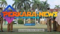 Ber-AKHLAK, Pesan Pj. Gubernur Jadi Pembina Upacara Mingguan