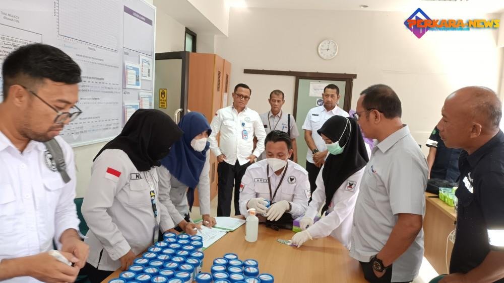 GERANAT PT Timah Tbk Bersama BNNP Babel Gelar Pemeriksaan Tes Urine Untuk Cegah Penyalahgunaan Narkoba
