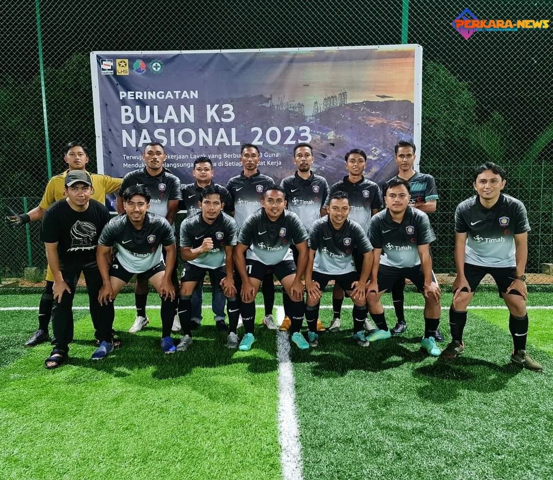 PT Timah Tbk Unit Produksi Kundur Ikuti Mini Soccer Untuk Peringati Bulan K3 Nasional