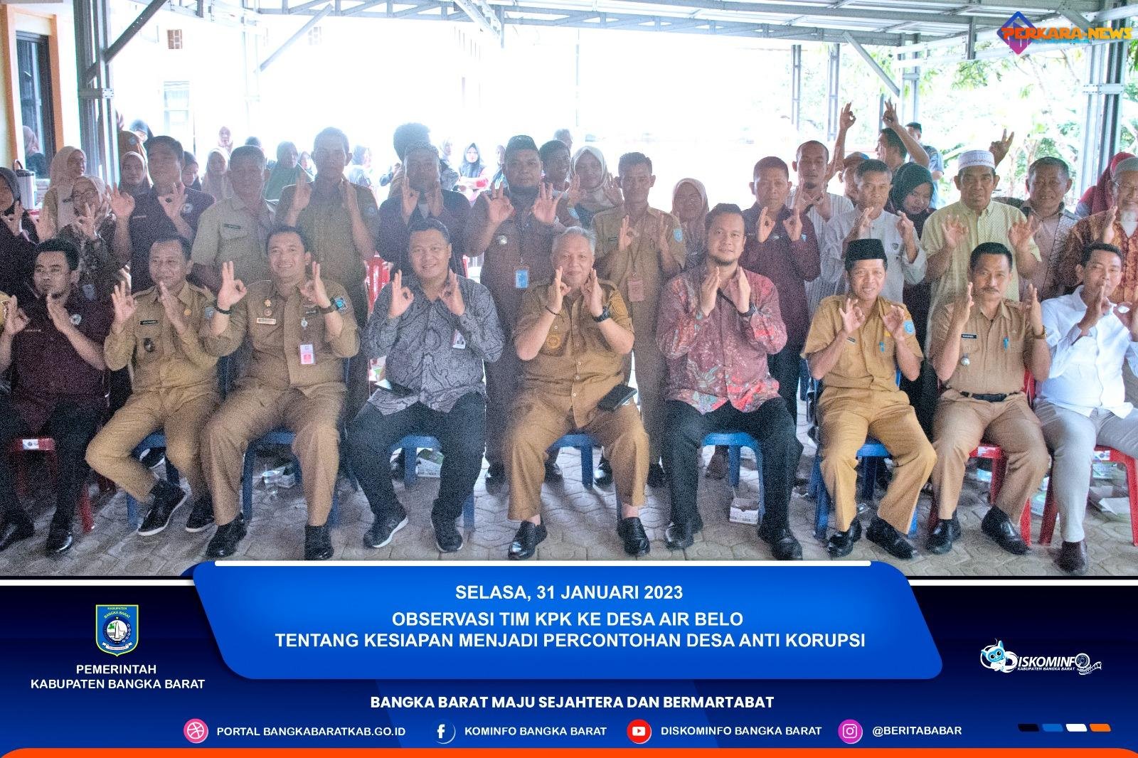Bang Sukirman Dampingi Tim Observasi KPK Kunjungi Desa Air Belo, Awal Baru Mewujudkan Indonesia Bebas Korupsi