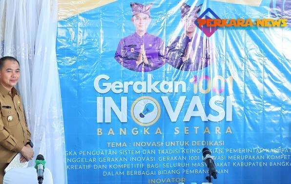Bupati Mulkan Resmi Launching Gerakan 1001 Inovasi Untuk Kemajuan Daerah Pemkab Bangka