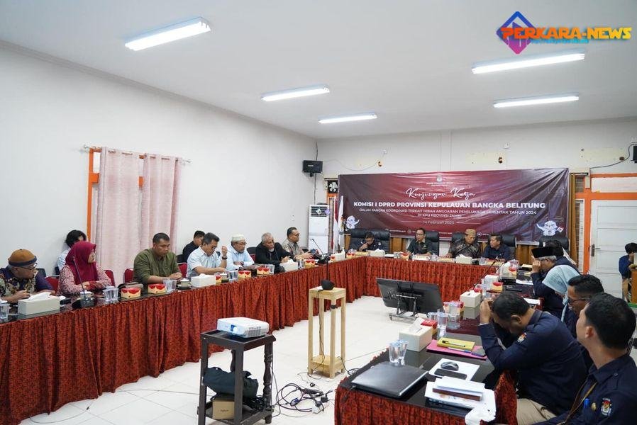 Komisi I DPRD Prov Kep Babel Hadiri Rakor Terkait Hibah Anggaran Pilkada Serentak 2024 yang di Gelar KPU Jambi