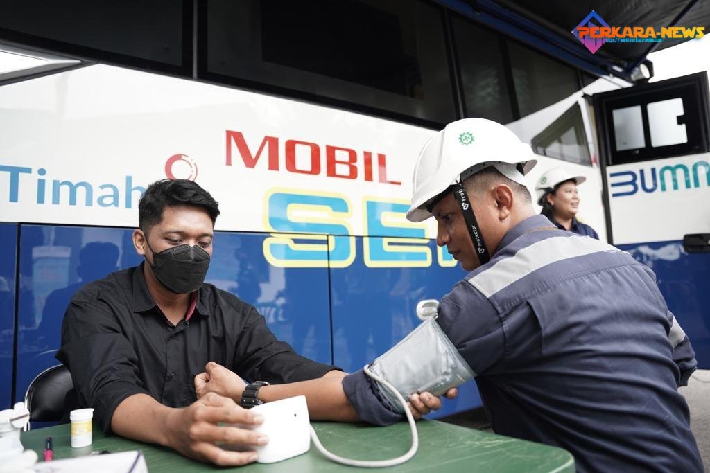 Mobil Sehat PT Timah Tbk Berikan Layanan Kesehatan Bagi Masyarakat di Belinyu
