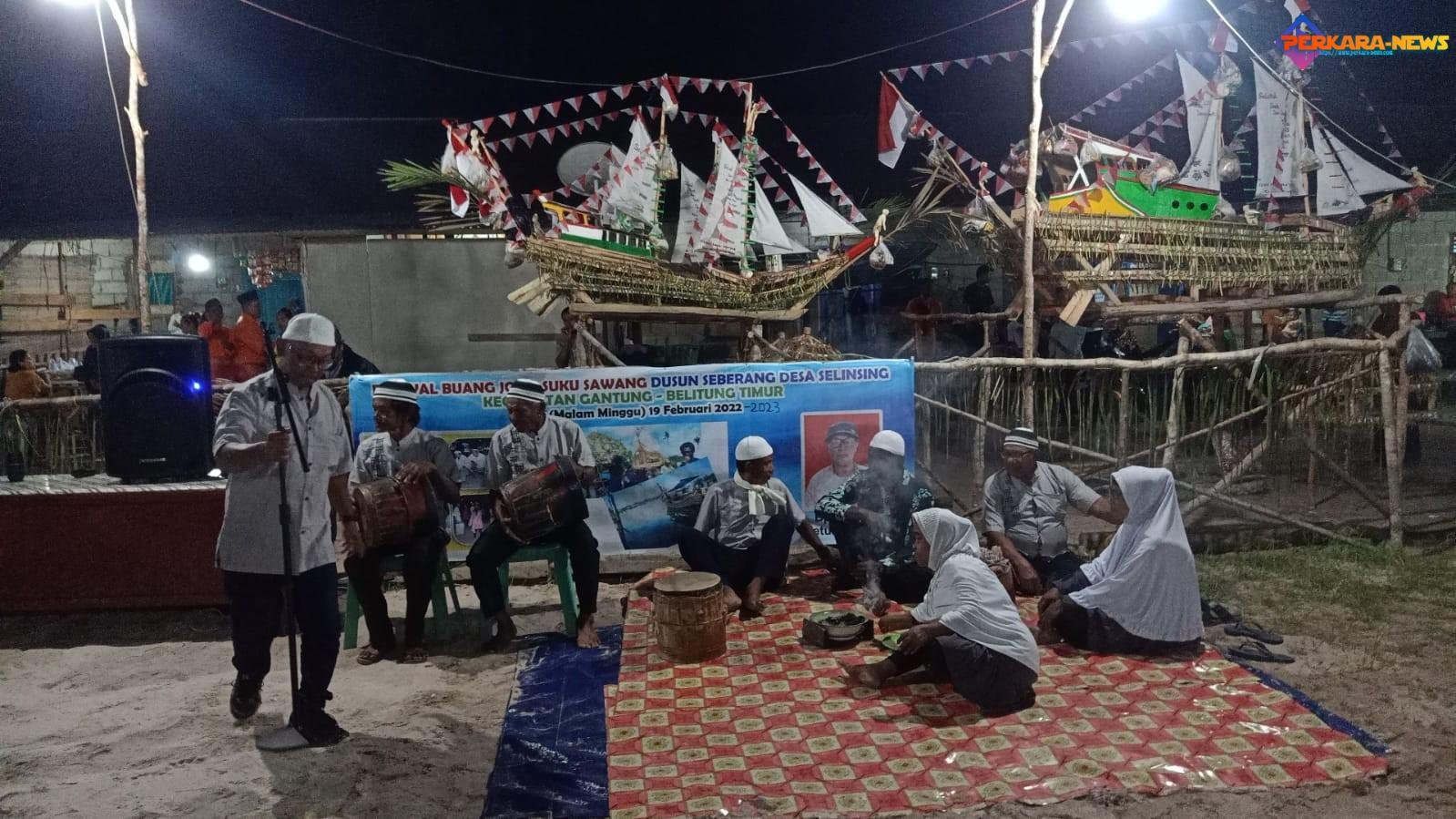 PT Timah Tbk Dukung Pelestarikan Tradisi Suku Sawang dalam Melaksanaan Muang Jong di Dusun Seberang